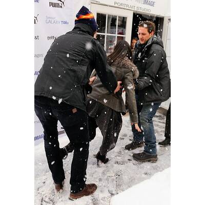 Hoppala! Demi Moore, die Stilettos und der Schnee