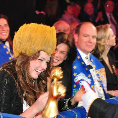 Albert & Charlene bei Zirkus-Festival