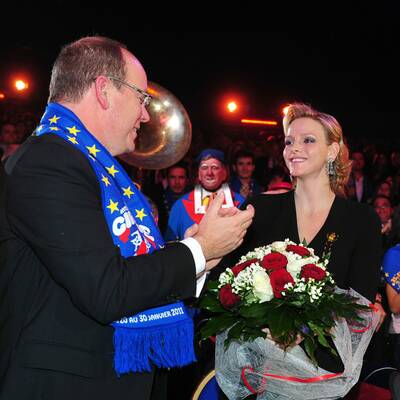 Albert & Charlene bei Zirkus-Festival