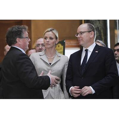 Charlene Wittstock putzt Staatsbesuch auf