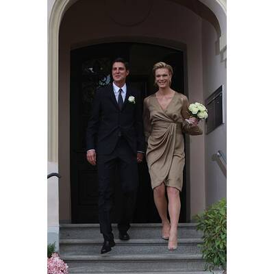 Maria Riesch in Gold: Standesamtliche Trauung in Garmisch