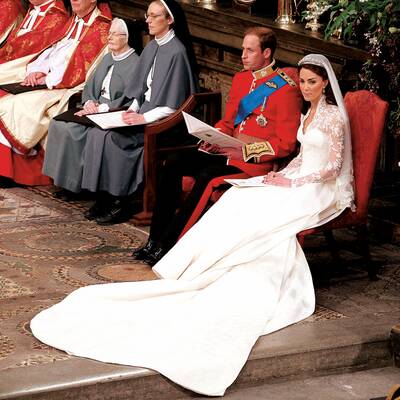 So ähnlich waren sich Kate und Diana als Braut