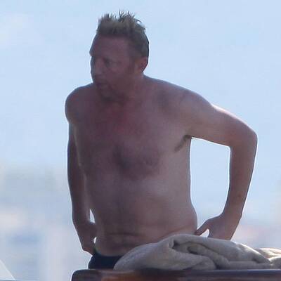 Boris Becker in Badehose: Entspannen in Cannes