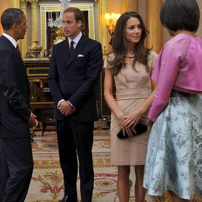 Herzogin Kate empfängt ihren ersten Staatsbesuch