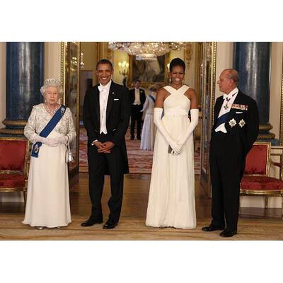 Barack und Michelle Obama: Dinner mit der Queen