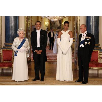 Barack und Michelle Obama: Dinner mit der Queen
