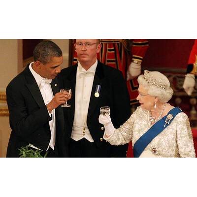 Barack und Michelle Obama: Dinner mit der Queen