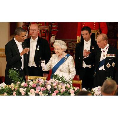 Barack und Michelle Obama: Dinner mit der Queen