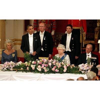 Barack und Michelle Obama: Dinner mit der Queen