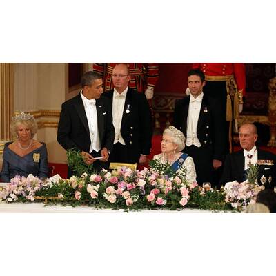 Barack und Michelle Obama: Dinner mit der Queen