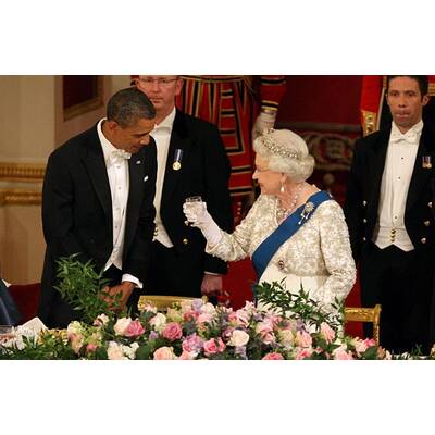 Barack und Michelle Obama: Dinner mit der Queen