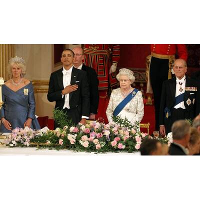 Barack und Michelle Obama: Dinner mit der Queen