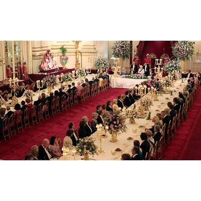 Barack und Michelle Obama: Dinner mit der Queen