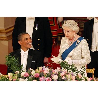 Barack und Michelle Obama: Dinner mit der Queen