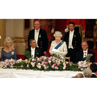 Barack und Michelle Obama: Dinner mit der Queen
