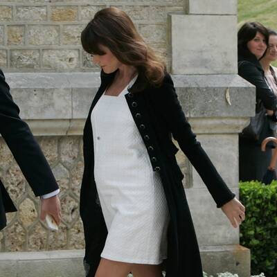 Babybauch: Carla Bruni-Sarkozy