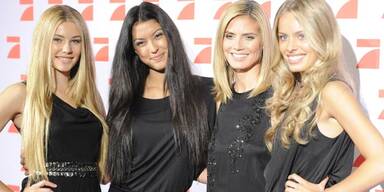 Amelie, Rebecca, Heidi Klum und Jana