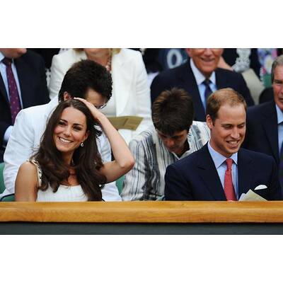 Prinz William & Kate strahlen in Wimbledon