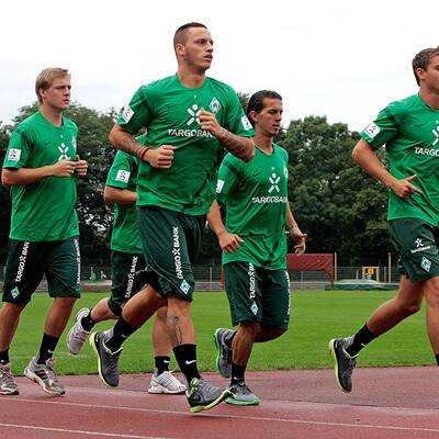 Arnautovic im Bremen-Trianingslager auf Norderney