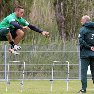 Arnautovic im Bremen-Trianingslager auf Norderney