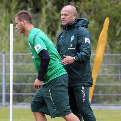 Arnautovic im Bremen-Trianingslager auf Norderney