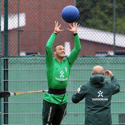 Arnautovic im Bremen-Trianingslager auf Norderney