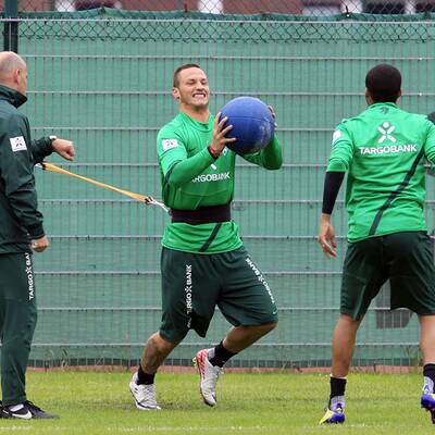 Arnautovic im Bremen-Trianingslager auf Norderney