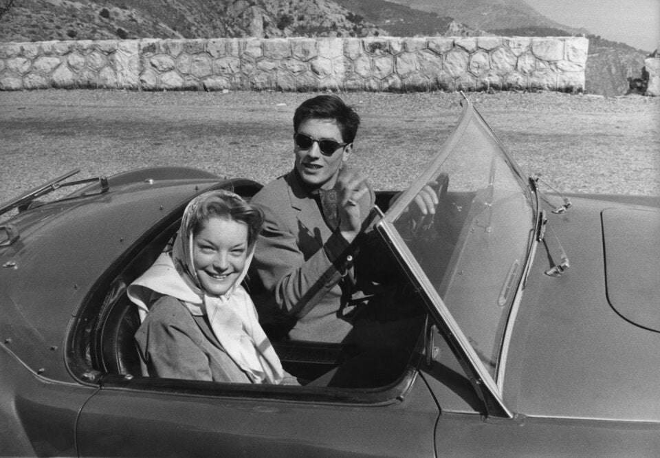 Romy Schneider und Alain Delon