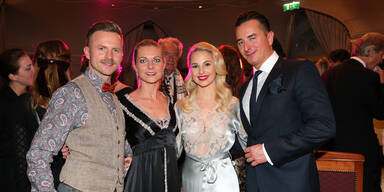 Willi Gabalier mit seiner Christina. Silvia Schneider und Andreas Gabalier