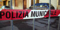 Polizeiabsperrung Italien Mafia