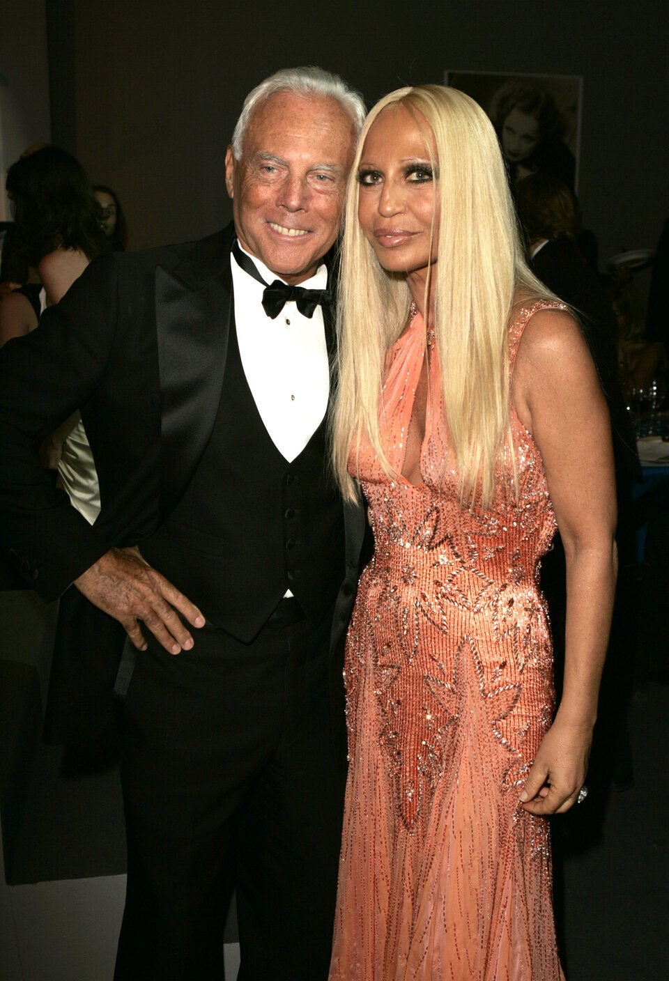 Donatella Versace nahm bereits von Giorgio Armani Abschied.