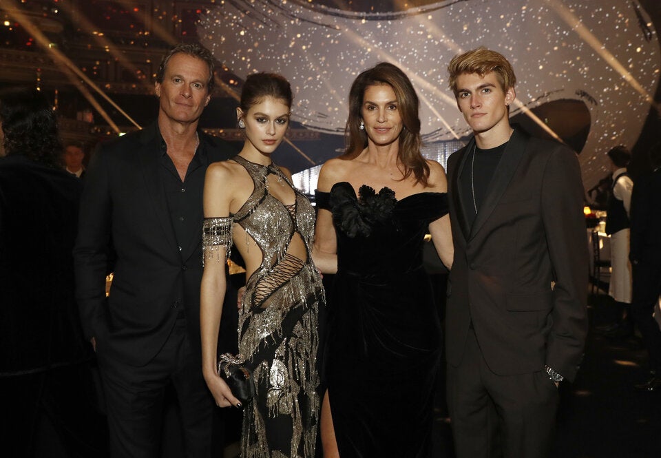 Rande Gerber und Cindy Crawford mit ihren Kindern Kaia und Presley Gerber