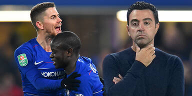 FC Barcelona Xavi Jorginho Ngolo Kante