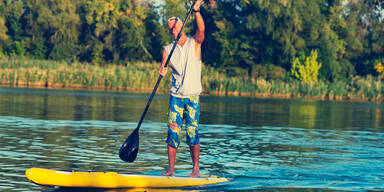stand up paddler