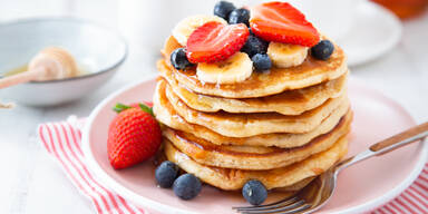 Bananen-Haferflocken-Pancakes