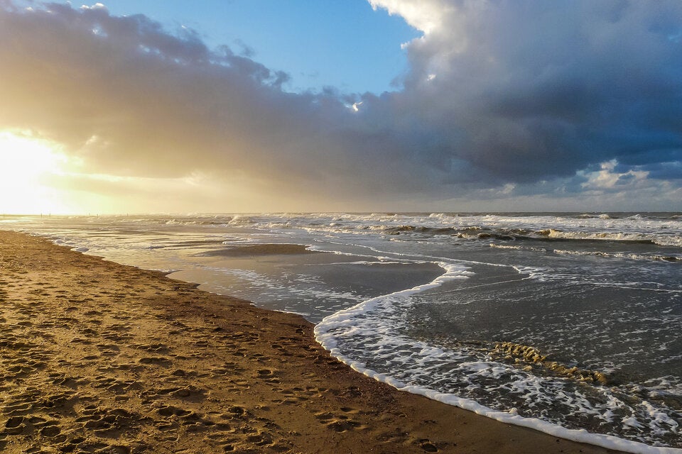 Unberührter schöner Strand auf Norderney.