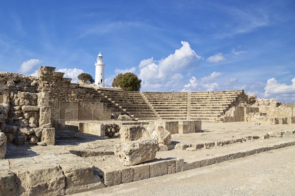 KulturReise. Sehenswert das römische Odeon im Archäologischen Park von Paphos.
