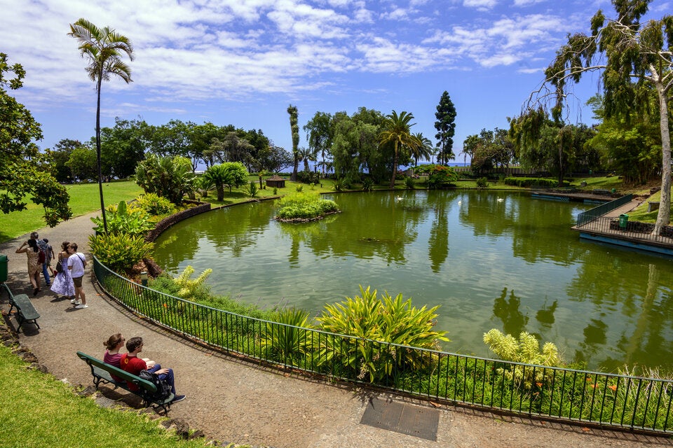 Flanieren im Park Santa Catarina.