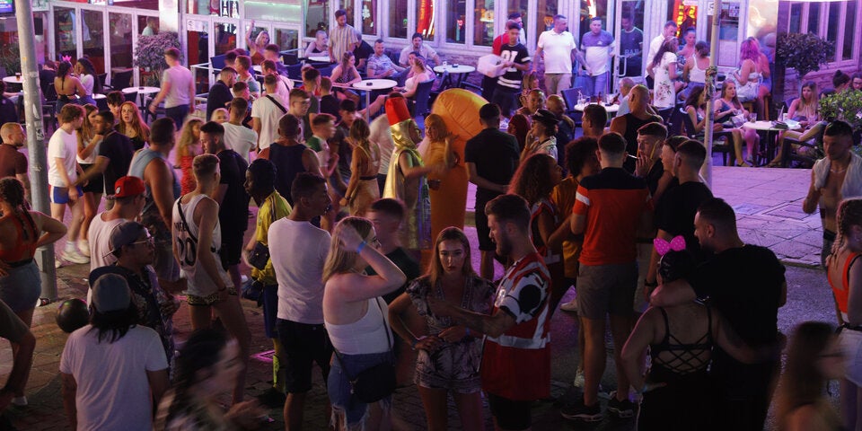 Party im Touristenort Magaluf auf Mallorca