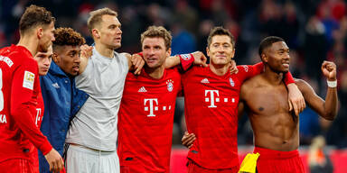 Goretzka Coman Neuer M&uuml;ller Lewandowski Alaba