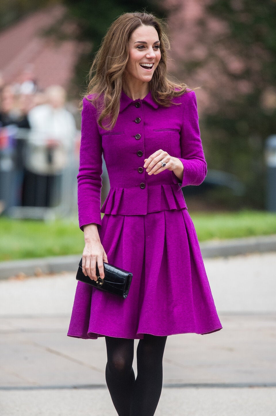 Für einen modischen Hingucker sorgte Kate mit diesem farbenfrohen Outfit.