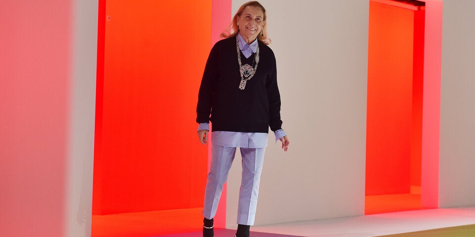 Miuccia Prada gilt als Trendsetterin und mixt lässige mit eleganten Styles