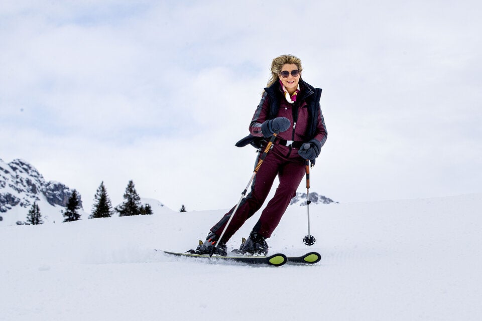 Maxima beim Skifahren in Lech am Arlberg