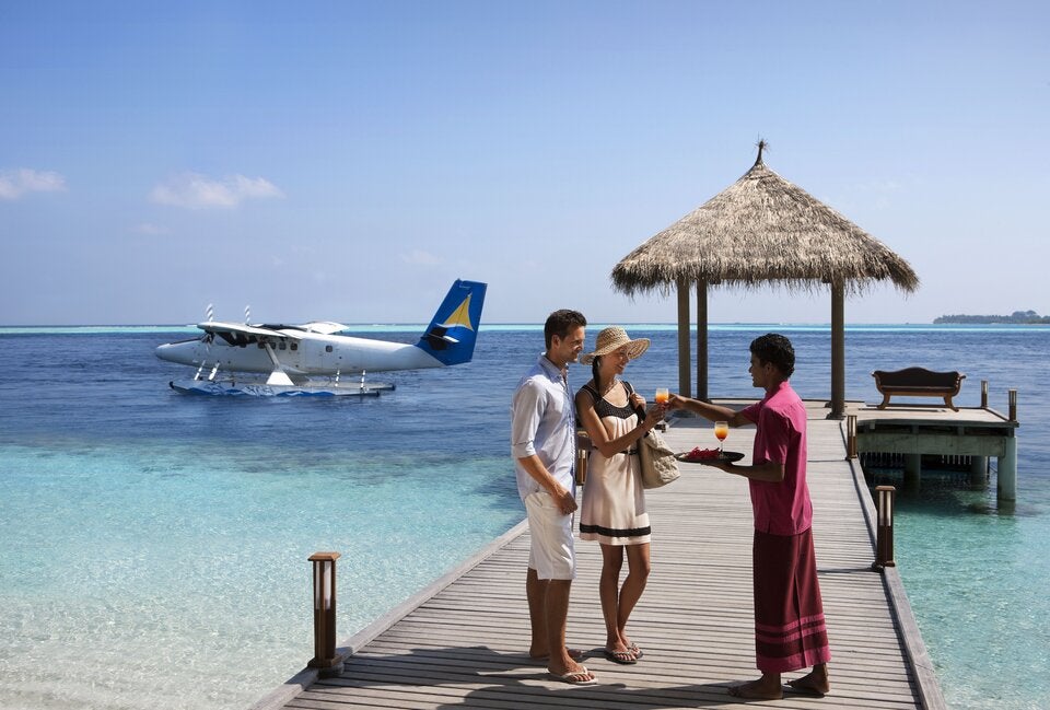 TRANSFER mit dem Wassertaxi – der Beginn jeder Maledivenreise.  