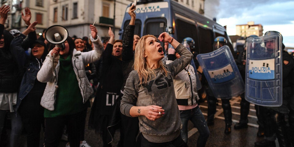 Gefängnisrevolte Italien Coronavirus