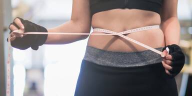 Bauch mit Ma&szlig;band