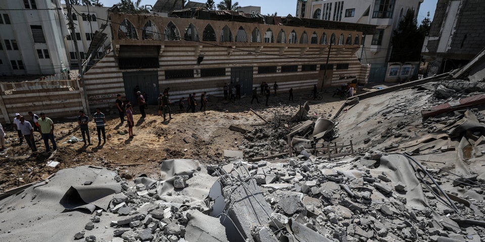 Trümmerhaufen im Gazastreifen