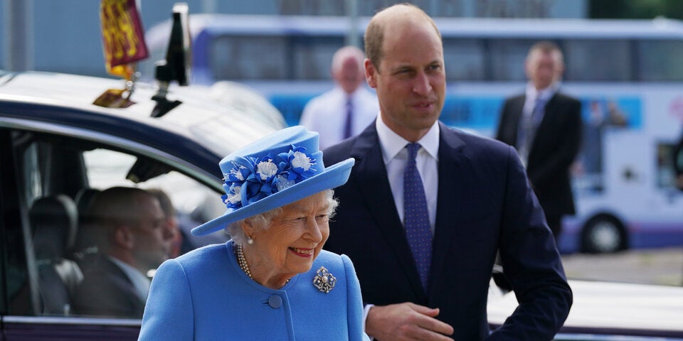 Prinz William mit Queen Elizabeth II.