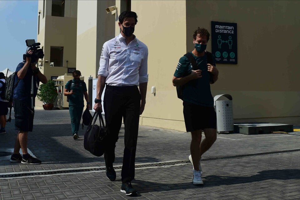 Toto Wolff und Sebastian Vettel