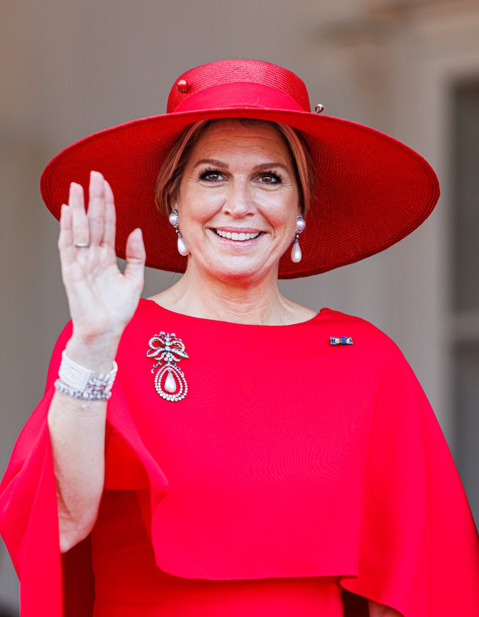 Königin Máxima strahlte mit ihrem Look um die Wette.